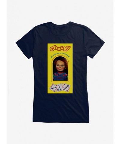 Flash Sale Chucky Classic Doll Box Girls T-Shirt $8.37 T-Shirts