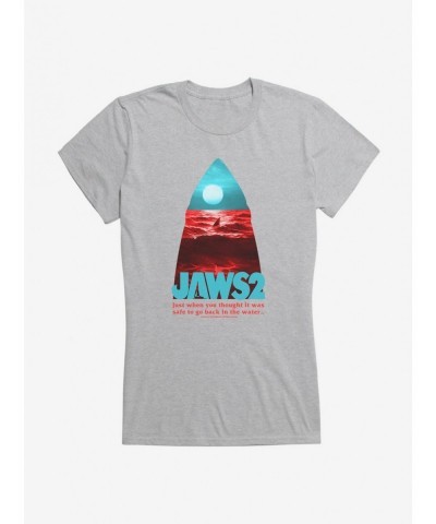 Value Item Jaws 2 Silhouette Image Girls T-Shirt $9.16 T-Shirts