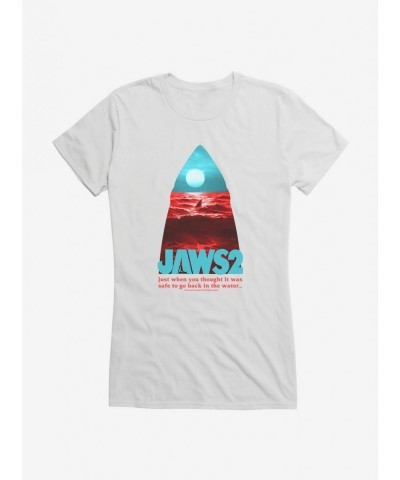 Value Item Jaws 2 Silhouette Image Girls T-Shirt $9.16 T-Shirts